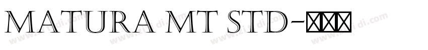 Matura MT Std字体转换